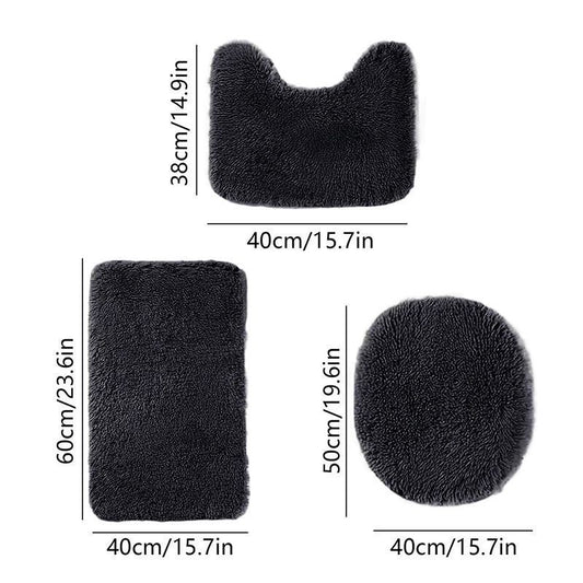 Bathroom Rugs Sets Black V1221-XM-DDTZ-002