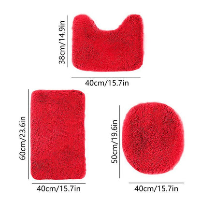 Bathroom Rugs Sets Red V1221-XM-DDTZ-003