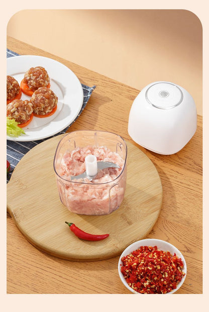 350ml Household Multifunctional Automatic Food Processor-white V1221-XM-DGNLLJ-01