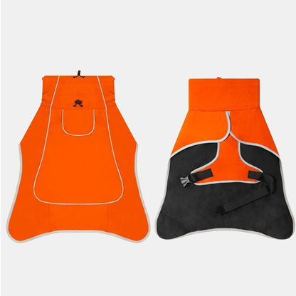 Winter Warm Pet Coat, Outdoor Cold Proof Dog Jacket-orange V1221-XM-DJCWWT-007