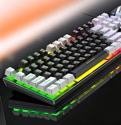 104 Keys Wired Keyboard Pink V1221-XM-FGJP-003