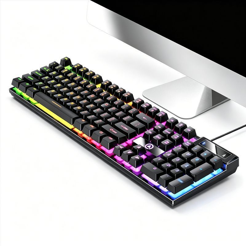 104 Keys Wired Keyboard Black V1221-XM-FGJP-011