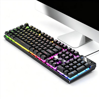 104 Keys Wired Keyboard Black V1221-XM-FGJP-011