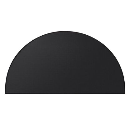 Black Semi-Circle Fireplace Mat V1221-XM-FHBLD-01