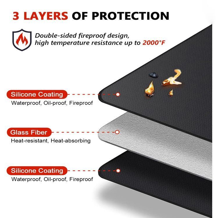 Silicone Heat Resistant Mat 48x30in V1221-XM-FHD-01