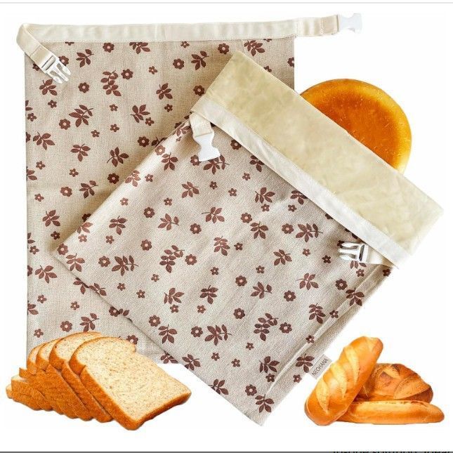 2 Pack Beeswax Bread Bags V1221-XM-FLMBD-001