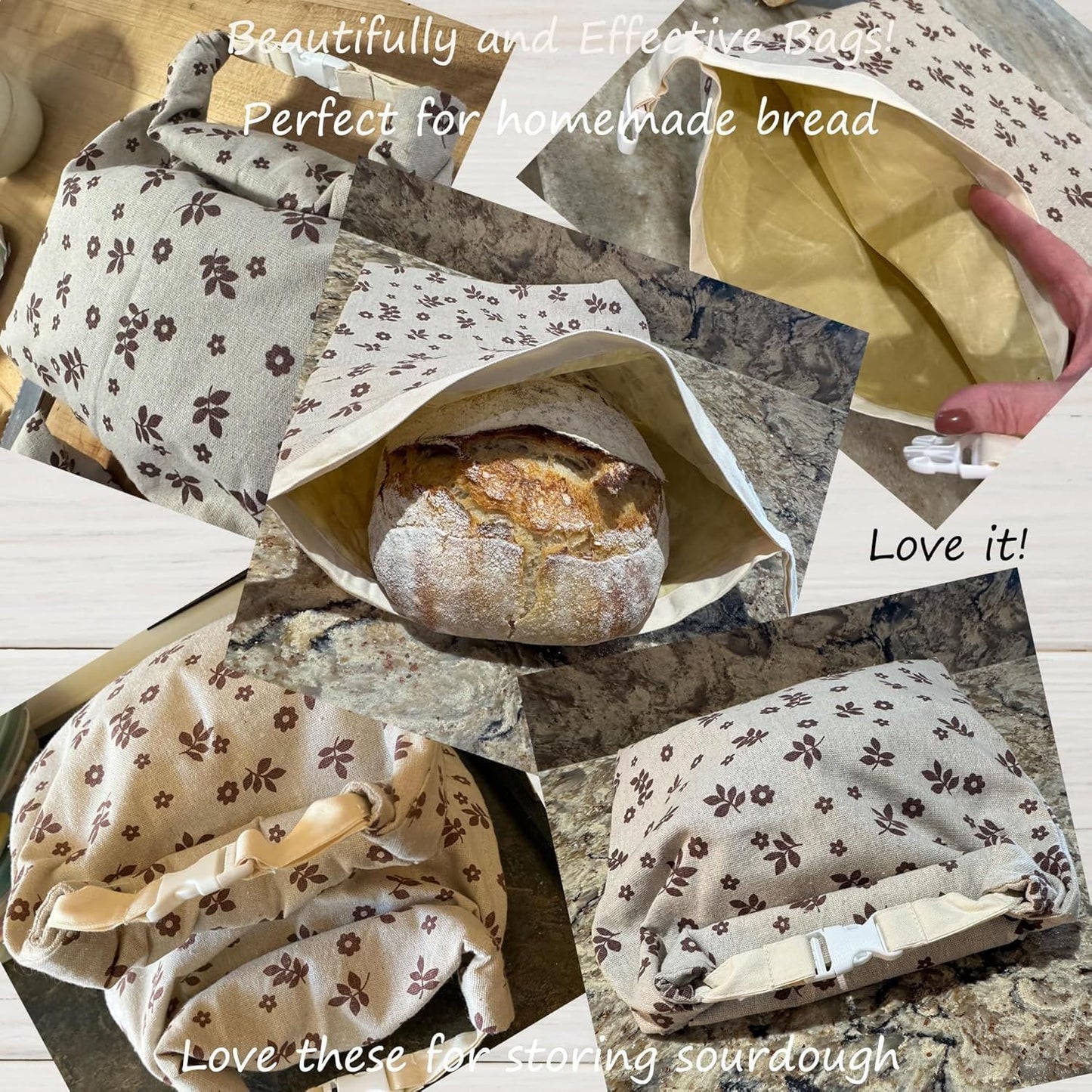 2 Pack Beeswax Bread Bags V1221-XM-FLMBD-001