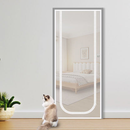 Pet Zipper Screen Door White 95 x 220cm V1221-XM-FMML-08