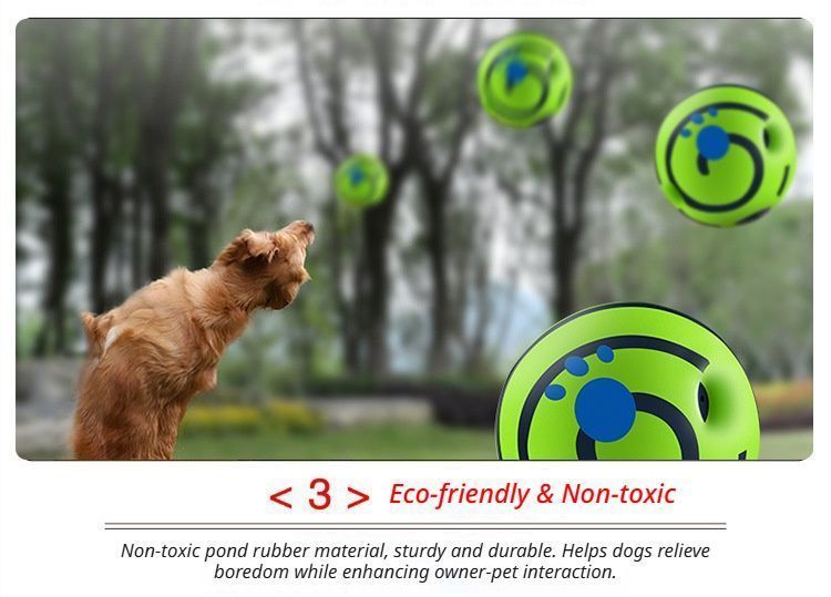 10cm Dog Squeaky Ball OPP Bag V1221-XM-FSGQ-02