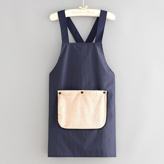 2-Pack Navy Waterproof Aprons V1221-XM-FSWQ-02