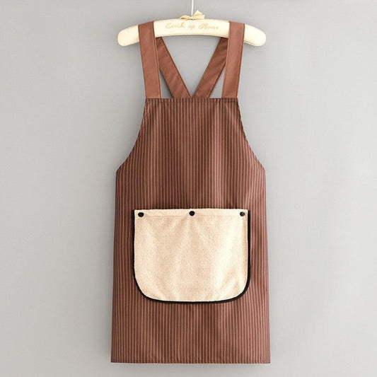 2-Pack Khaki Waterproof Aprons V1221-XM-FSWQ-03