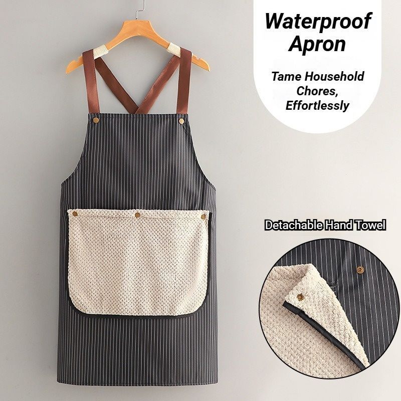 2-Pack Khaki Waterproof Aprons V1221-XM-FSWQ-03