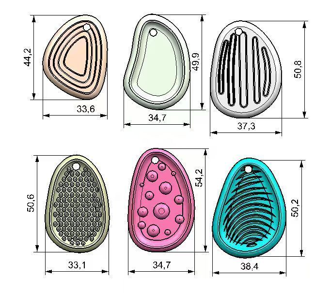 5Packs Silicone Sensory Stones New V1221-XM-GGS-01
