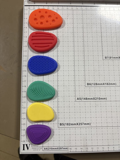 5Packs Silicone Sensory Stones Old V1221-XM-GGS-02