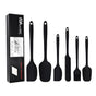 6Pcs Food-Grade Silicone Scraper Set, Baking Cream Spatulas (Black)(2 set/12PCS) V1221-XM-GJGD-001