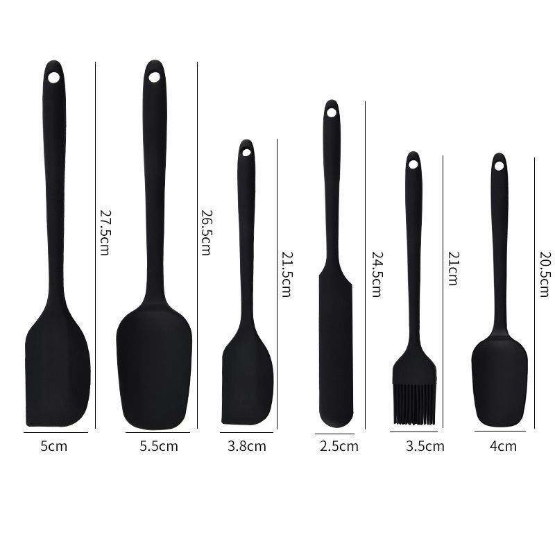 6Pcs Food-Grade Silicone Scraper Set, Baking Cream Spatulas (Pink)(2 set/12PCS) V1221-XM-GJGD-007
