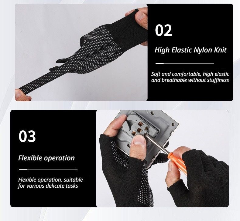 10-Pairs Nylon Work Gloves-01 V1221-XM-GZST-01