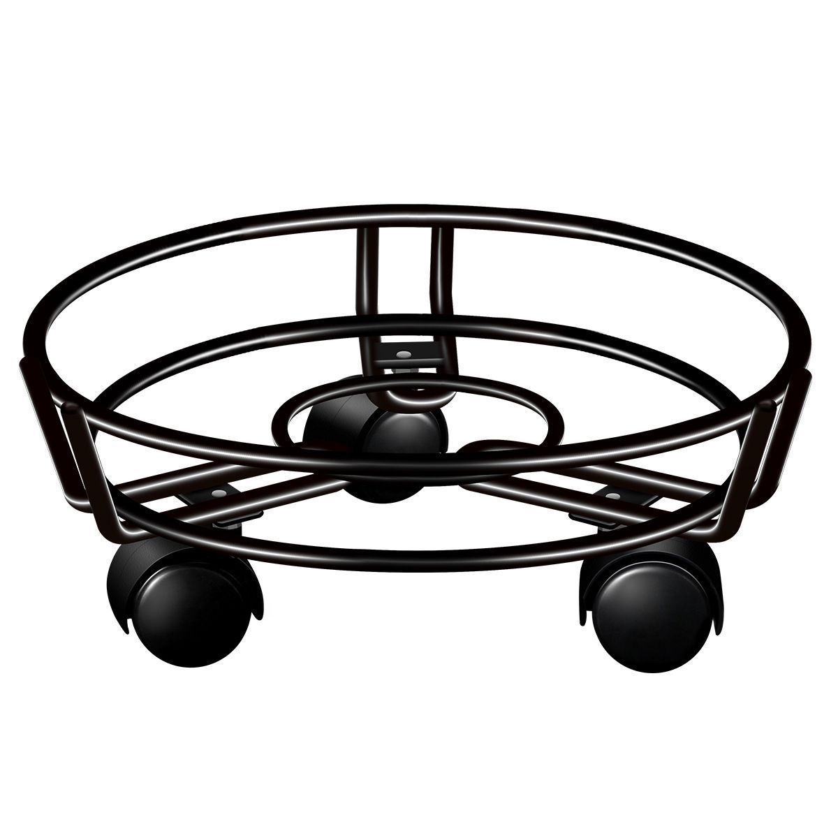 Black Round Wheel Plant Caddy V1221-XM-HPJ-01