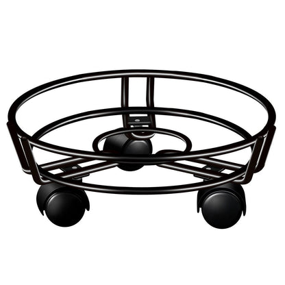 Black Round Wheel Plant Caddy V1221-XM-HPJ-01
