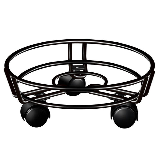 Black Round Wheel Plant Caddy V1221-XM-HPJ-01