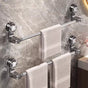 30-60 cm extendable towel rail, no drilling required, with strong suction cups, suitable for wall-mounted V1221-XM-KSXMJJ-01
