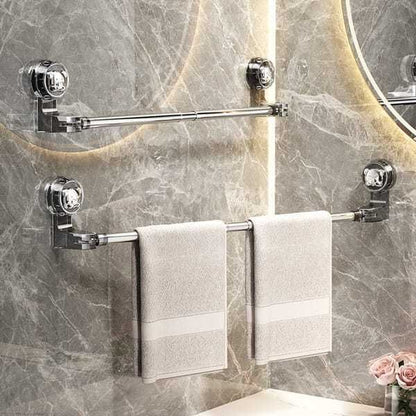 30-60 cm extendable towel rail, no drilling required, with strong suction cups, suitable for wall-mounted V1221-XM-KSXMJJ-01