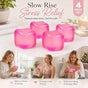 4 Pack Pink Ice Cube Squishy, Soft Squish Set To Relieve Constant Fatigue, Daily Xmas Pack