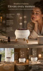 Vibrant Jellyfish Scent Humidifier, Audio Triggered Atmosphere Lamp, Calming Living Room Decor