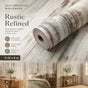 Self Adhesive Wood Wallpaper 0.45x6M, Brown Yellow Wood Texture, Warm Indoor Decor