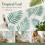 Self Adhesive PVC Wall Decal 0.45x6M, Nordic Palm Leaf Print, Tropical Fresh Background
