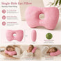 Big Size Pressure Relief Ear Pillow 47x32x10, Pink, Thoughtful Gift For Long Hours Rest