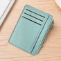 2Pcs 6 Slots Large Capacity Zipper Card Holder,Waterproof & Scratch Resistant,Compact-light blue V1221-XM-LQKB-05
