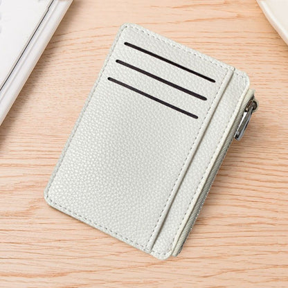 2Pcs 6 Slots Large Capacity Zipper Card Holder,Waterproof & Scratch Resistant,Compact-white V1221-XM-LQKB-07