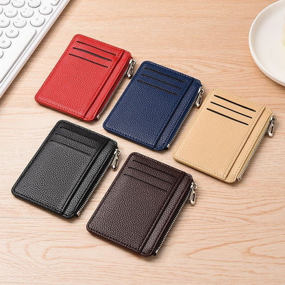 2Pcs 6 Slots Large Capacity Zipper Card Holder,Waterproof & Scratch Resistant,Compact-white V1221-XM-LQKB-07