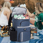 Outdoor Camping Insulated Cooler Backpack for Picnic Hiking (Navy blue) V1221-XM-LYBB-002
