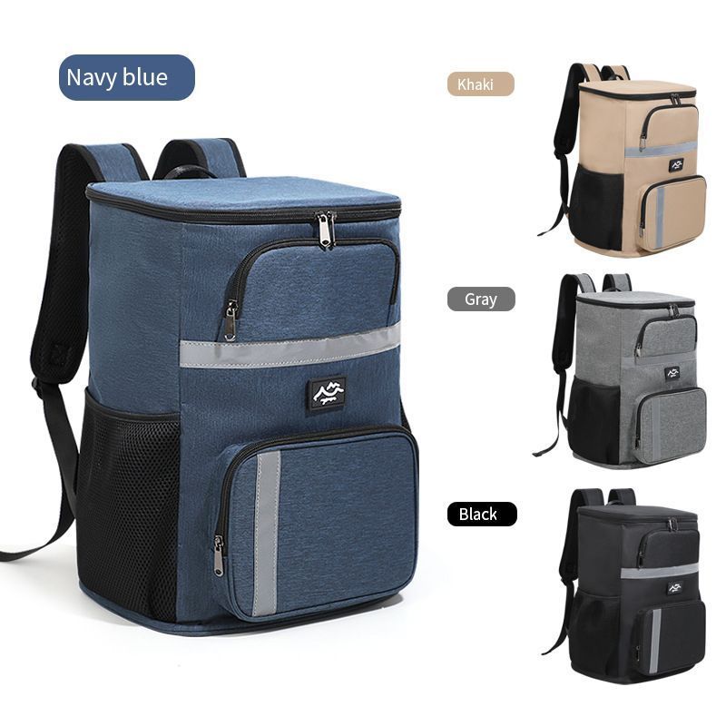 Outdoor Camping Insulated Cooler Backpack for Picnic Hiking (Grey) V1221-XM-LYBB-003