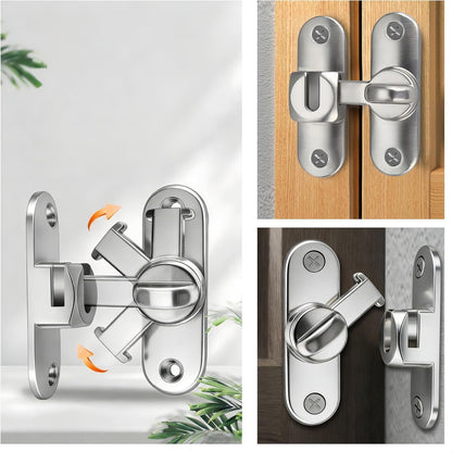 3Pcs No-Drill Door Latch Buckle with Screws V1221-XM-MDKMS-004