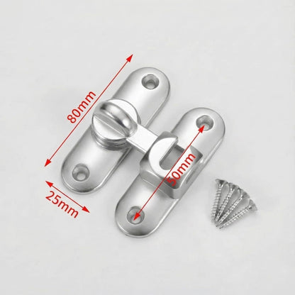 3Pcs No-Drill Door Latch Buckle with Screws V1221-XM-MDKMS-004