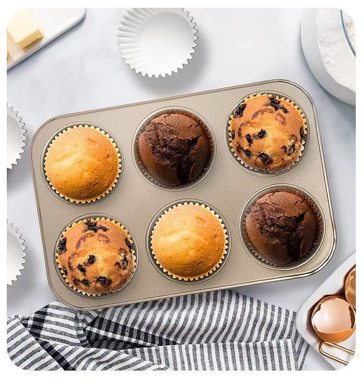 6-Cup Muffin Tray Golden V1221-XM-MFKP-002