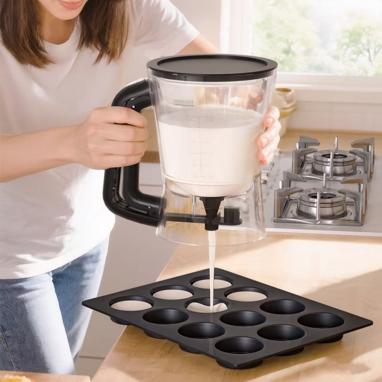 Black Cake Batter Dispenser V1221-XM-MHFPQ-02