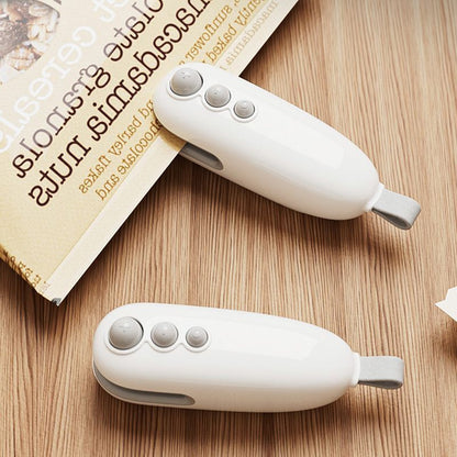 2Pcs White Mini Bag Sealer V1221-XM-MNFKJ-01