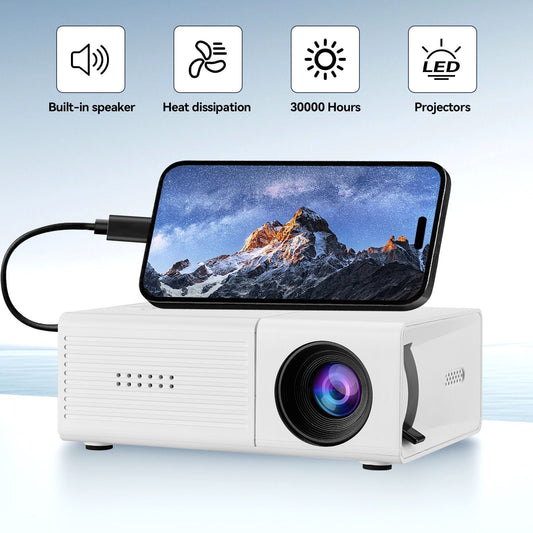 M3S Mini Projector White USB-Powered V1221-XM-MNTYY-03
