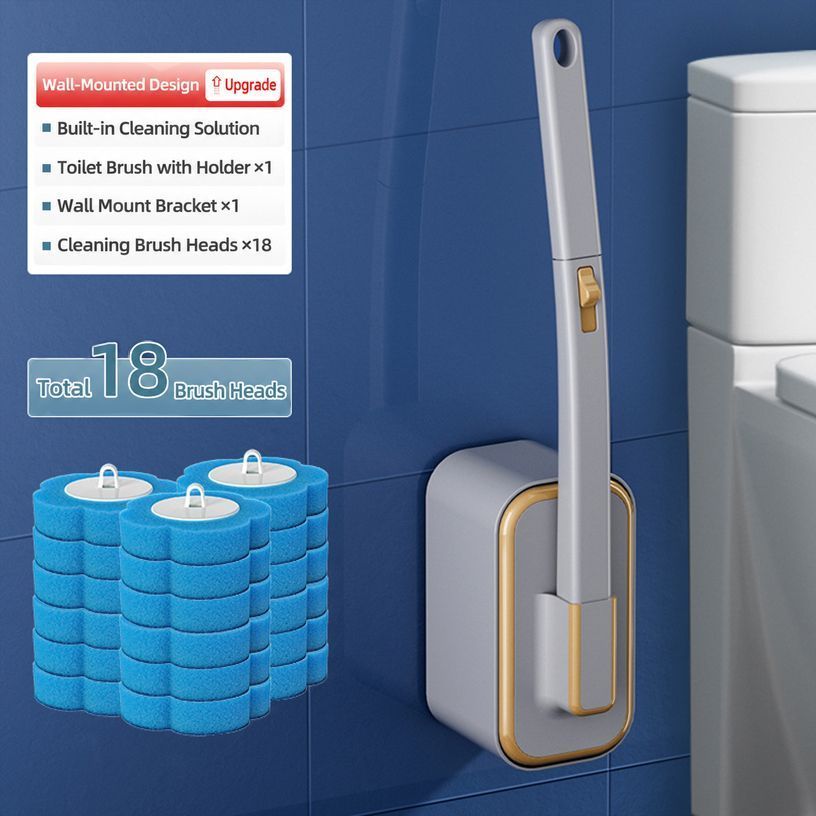 Toilet Brush Set Grey 02 V1221-XM-MTSTZ-005