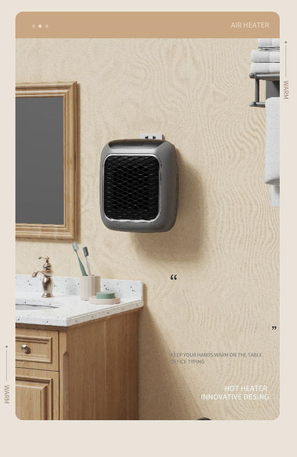 Gray Mini Wall Mount Heater V1221-XM-NFJ-01