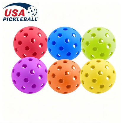 15Pcs 72mm Red Pickleballs 26-Holes V1221-XM-PKQ-08