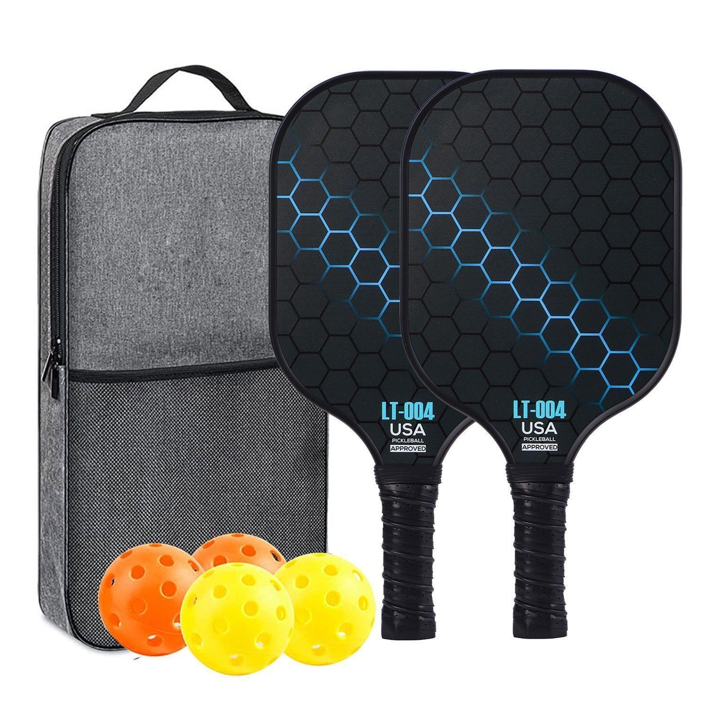 Green Pickleball Set with Bag 03 V1221-XM-PKQTZ-11