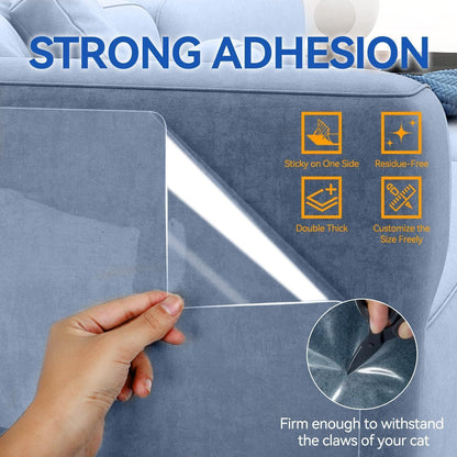 PVC Anti-Scratch Protective Film Self-Adhesive Cut-to-Size Pet Furniture Guard V1221-XM-PVCFHT-003