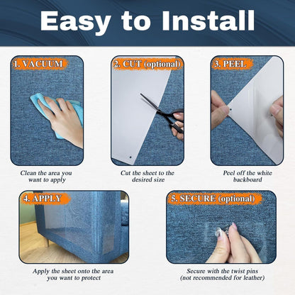 PVC Anti-Scratch Protective Film Self-Adhesive Cut-to-Size Pet Furniture Guard V1221-XM-PVCFHT-003