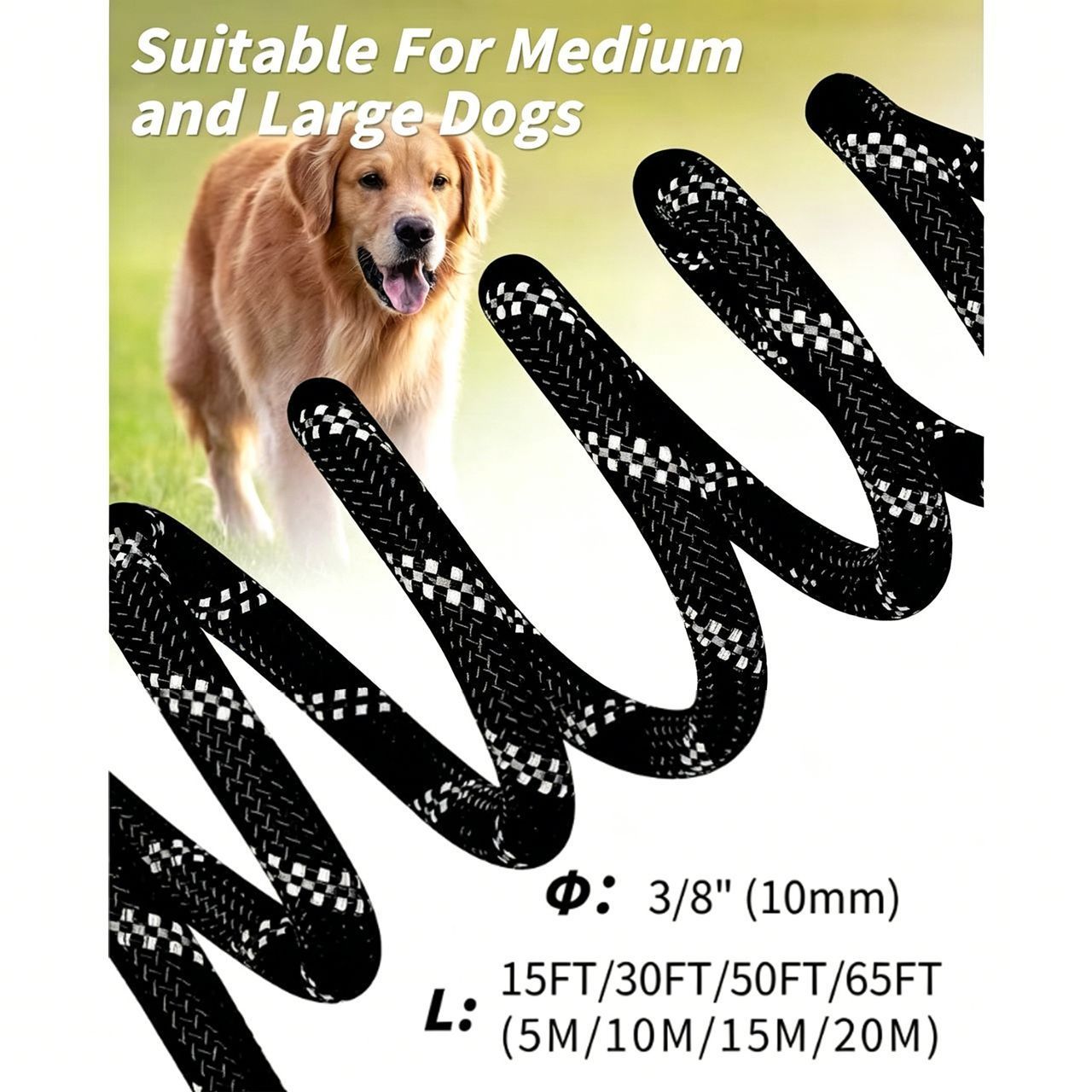 Large Dog Leash Sky Blue 02 V1221-XM-QYS-009