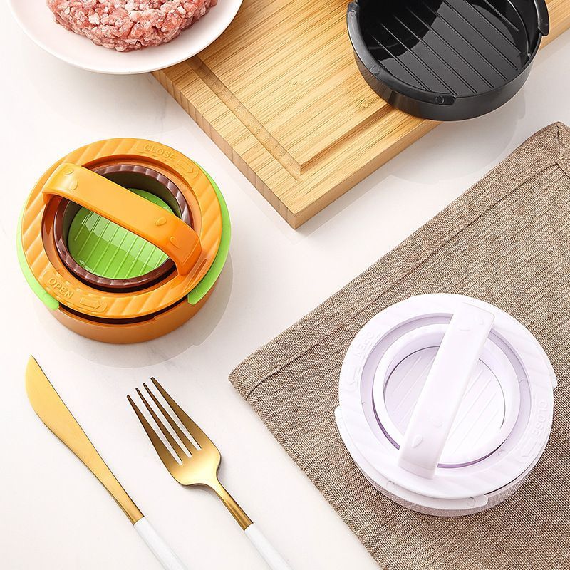 4Pcs Round Hamburger Patty Press Maker Tool Set V1221-XM-RBYZQ-01